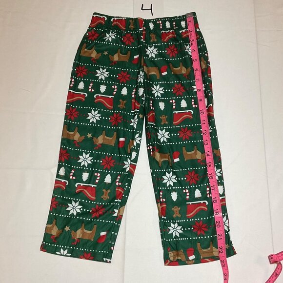 Carter's Boys Size 4 2 Piece Coat Style Green Fair Isle Christmas Pajamas NWT - Picture 9 of 10